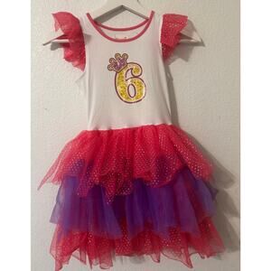 PrincesasA Girl Tutu 6th Birthday Dress Six Year‎ Old Princess
